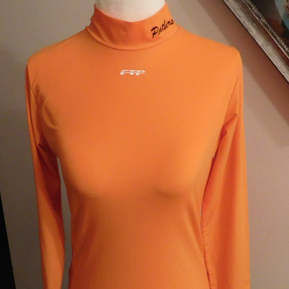 FTP Panthers Orange Mock Feel Dry Shirt Size Med